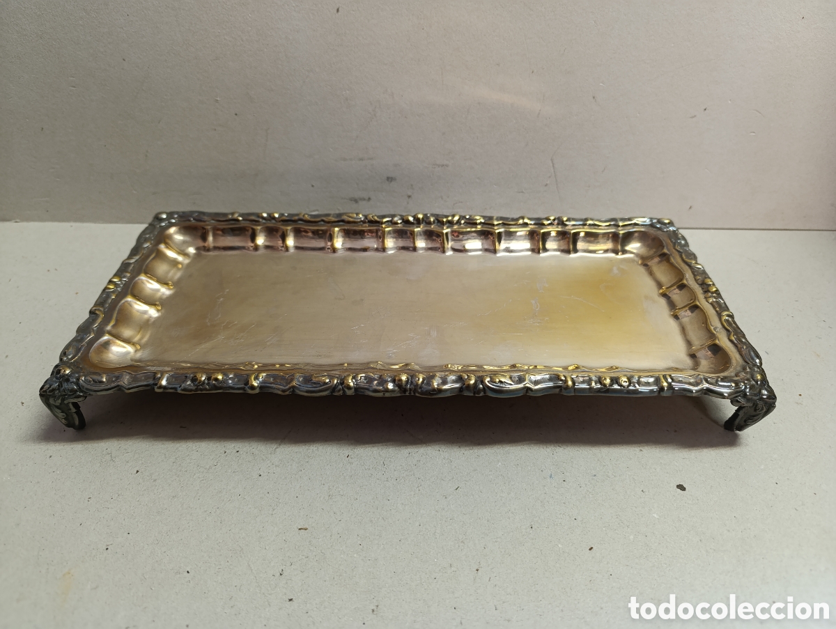 Antig&uuml;edades: BANDEJA TARJETERO SALVILLA, 4 PATAS, RECTANGULAR. - Foto 1