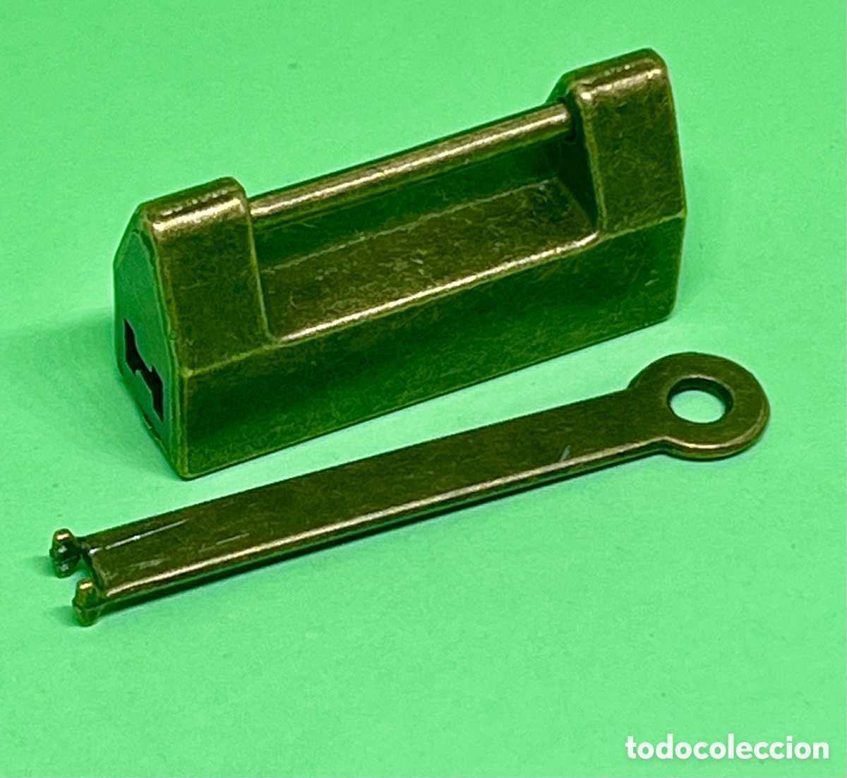 Antig&uuml;edades: CANDADO CHINO CON LLAVE - Foto 4