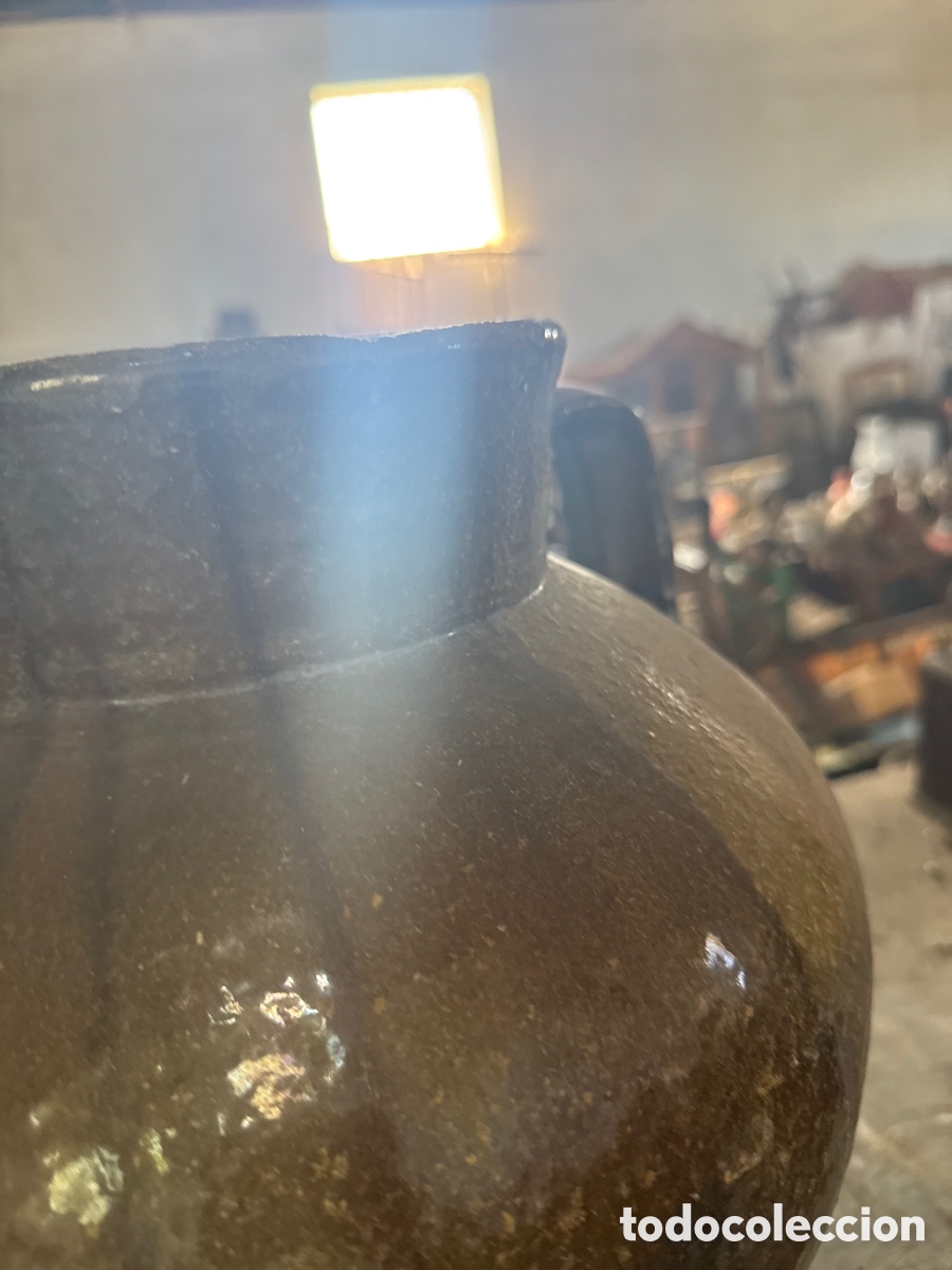 Antig&uuml;edades: Olla de barro vidriada - Foto 3