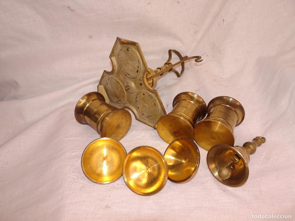 Antig&uuml;edades: Escribania de bronce con campanilla. - Foto 5
