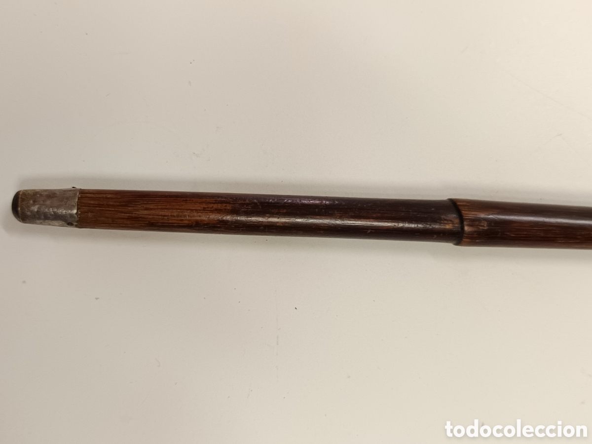 Antig&uuml;edades: Bast&oacute;n madera Partridgewood, plata y marf - Foto 8