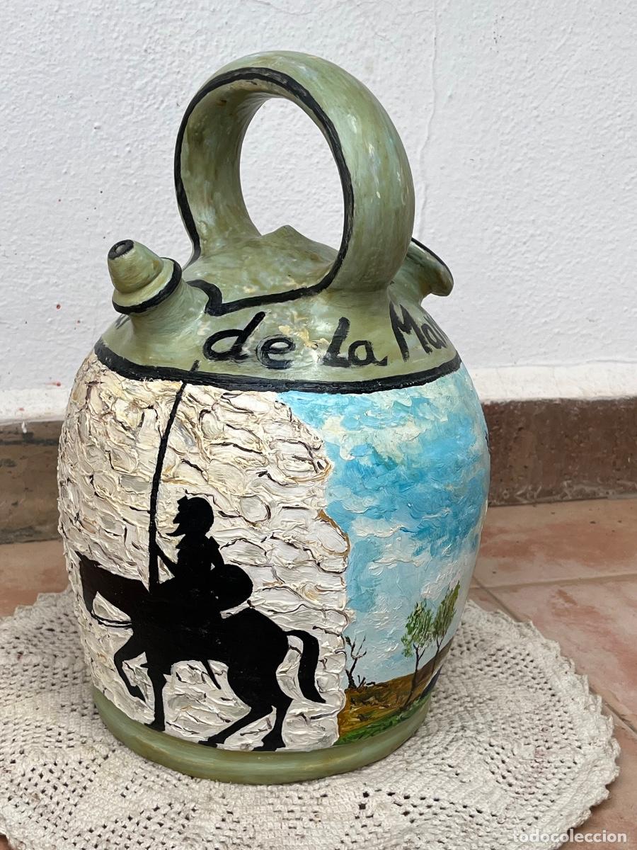 Antig&uuml;edades: Bonito botijo dedicado a La Mancha. - Foto 1