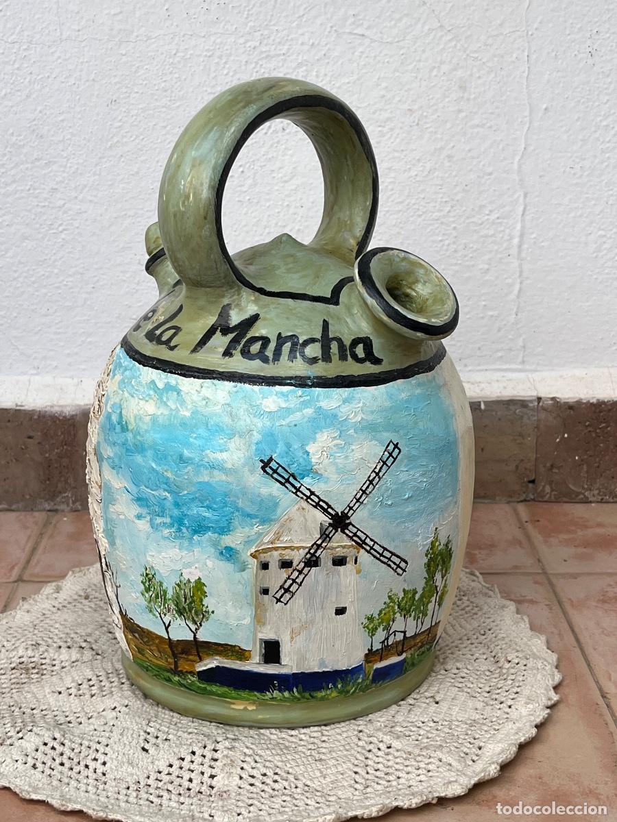 Antig&uuml;edades: Bonito botijo dedicado a La Mancha. - Foto 2