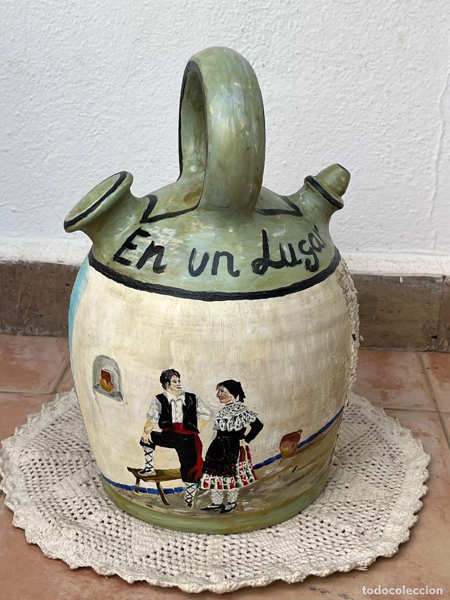 Antig&uuml;edades: Bonito botijo dedicado a La Mancha. - Foto 3