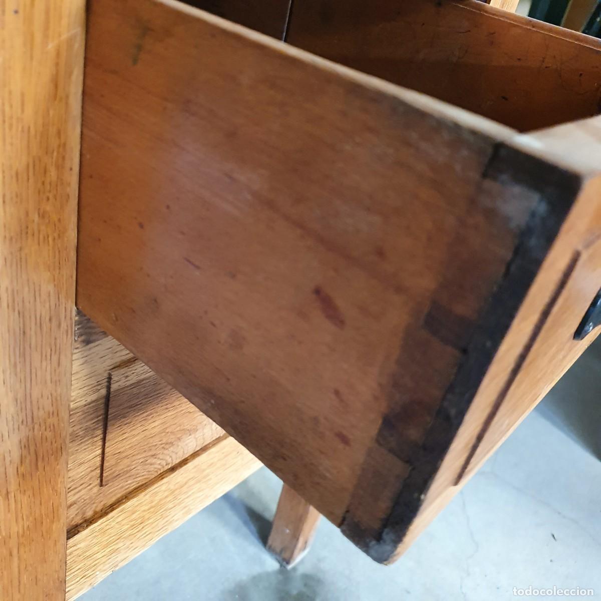 Antig&uuml;edades: Antiguo escritorio con extra&iacute;bles - Foto 7