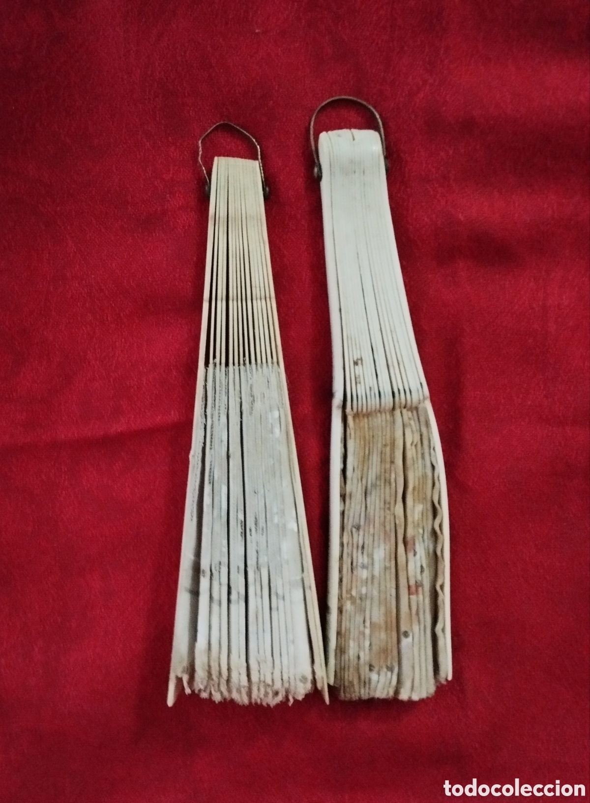 Antig&uuml;edades: Dos Antiguos Abanicos Hueso. - Foto 11