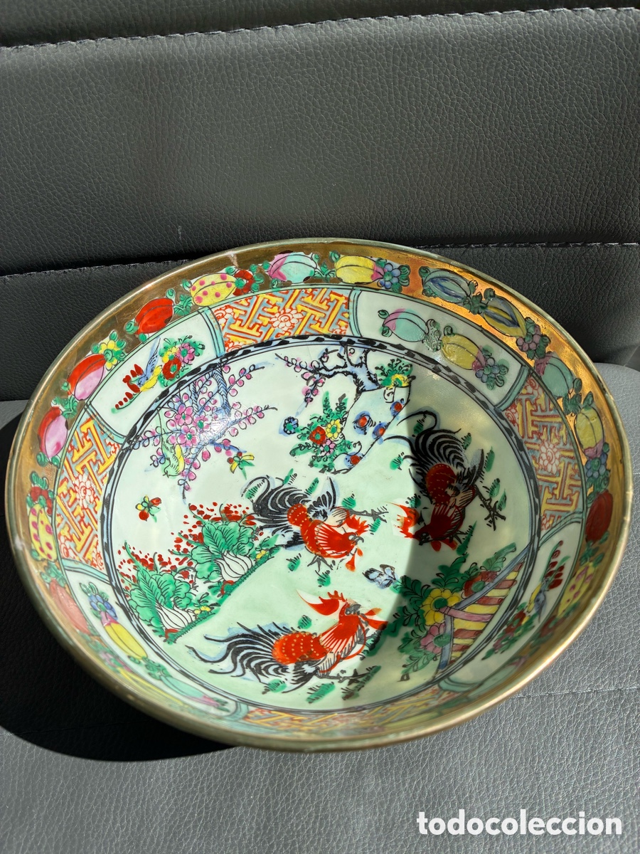 Antig&uuml;edades: Cuenco Porcelana chino XX - Foto 2