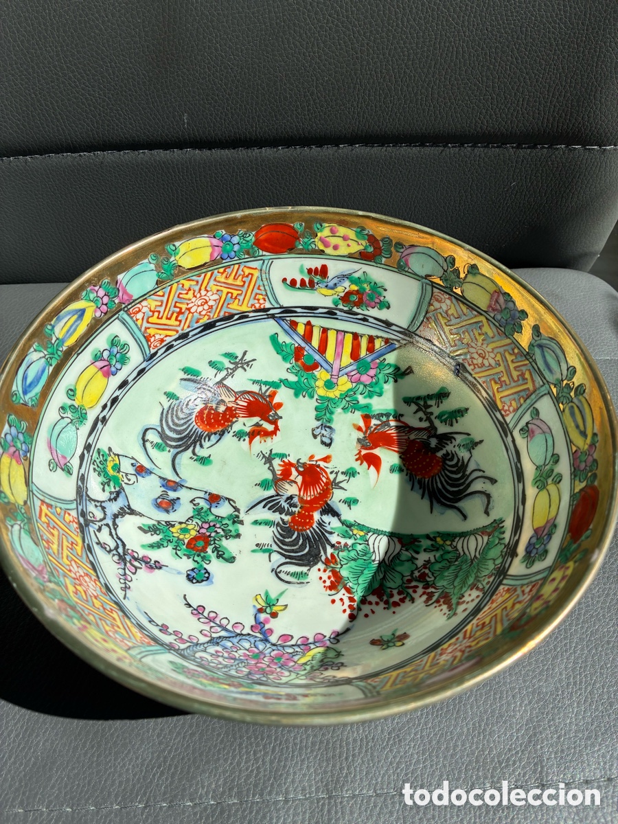 Antig&uuml;edades: Cuenco Porcelana chino XX - Foto 3
