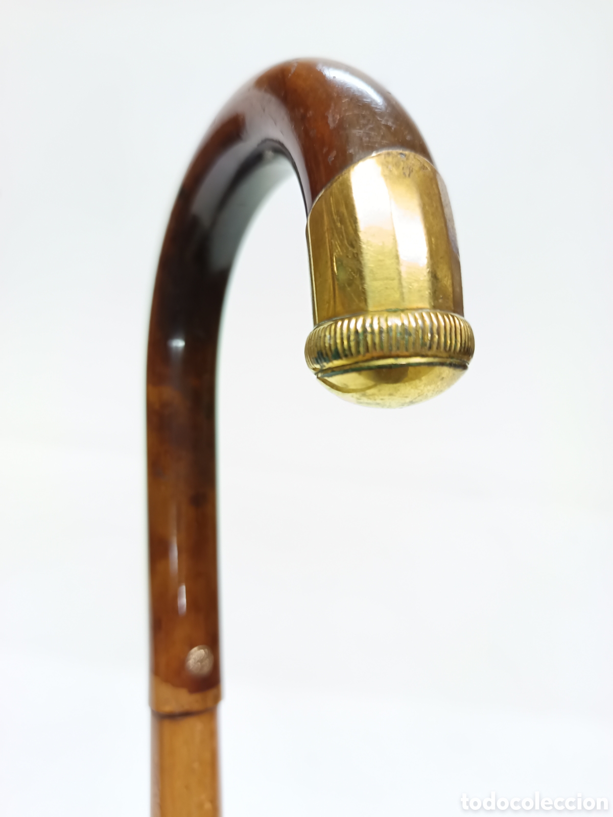 Antig&uuml;edades: Bast&oacute;n Howell London chapado en oro - Foto 5