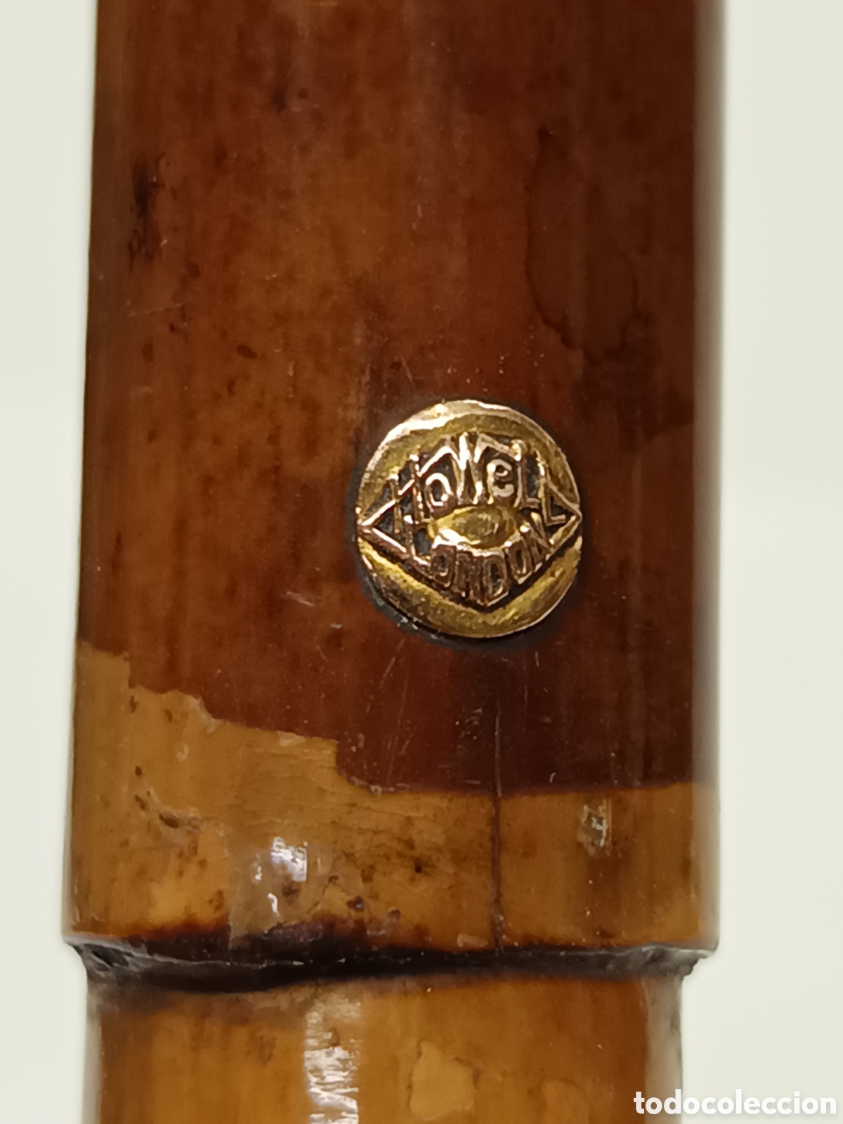 Antig&uuml;edades: Bast&oacute;n Howell London chapado en oro - Foto 6