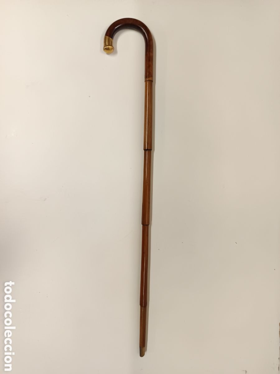 Antig&uuml;edades: Bast&oacute;n Howell London chapado en oro - Foto 2