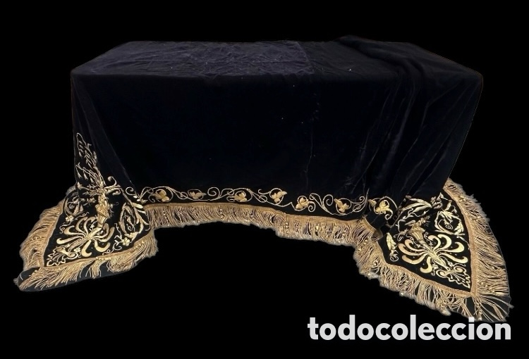 Antig&uuml;edades: Pa&ntilde;o mortuorio bordado en oro - Foto 2