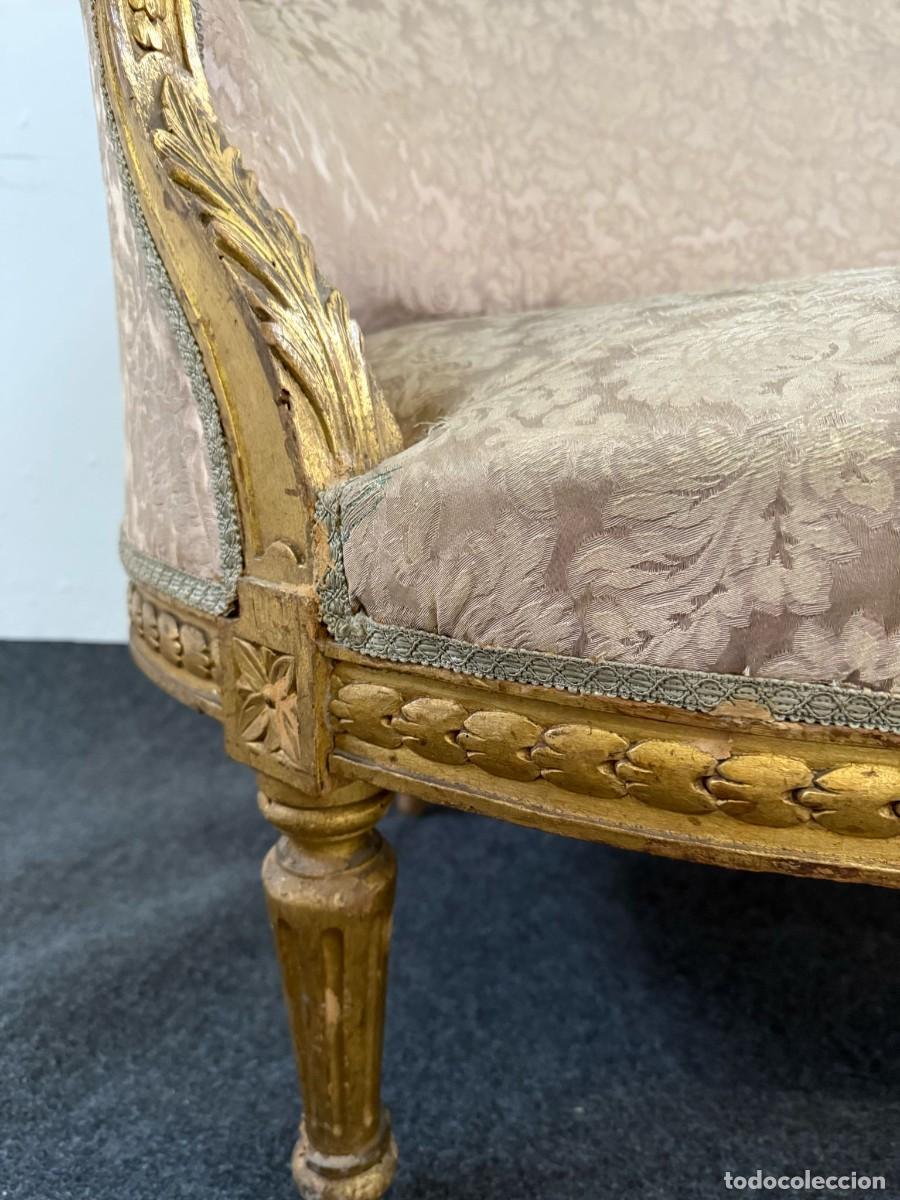 Antig&uuml;edades: Elegante sof&aacute; estilo Luis XV. - Foto 4