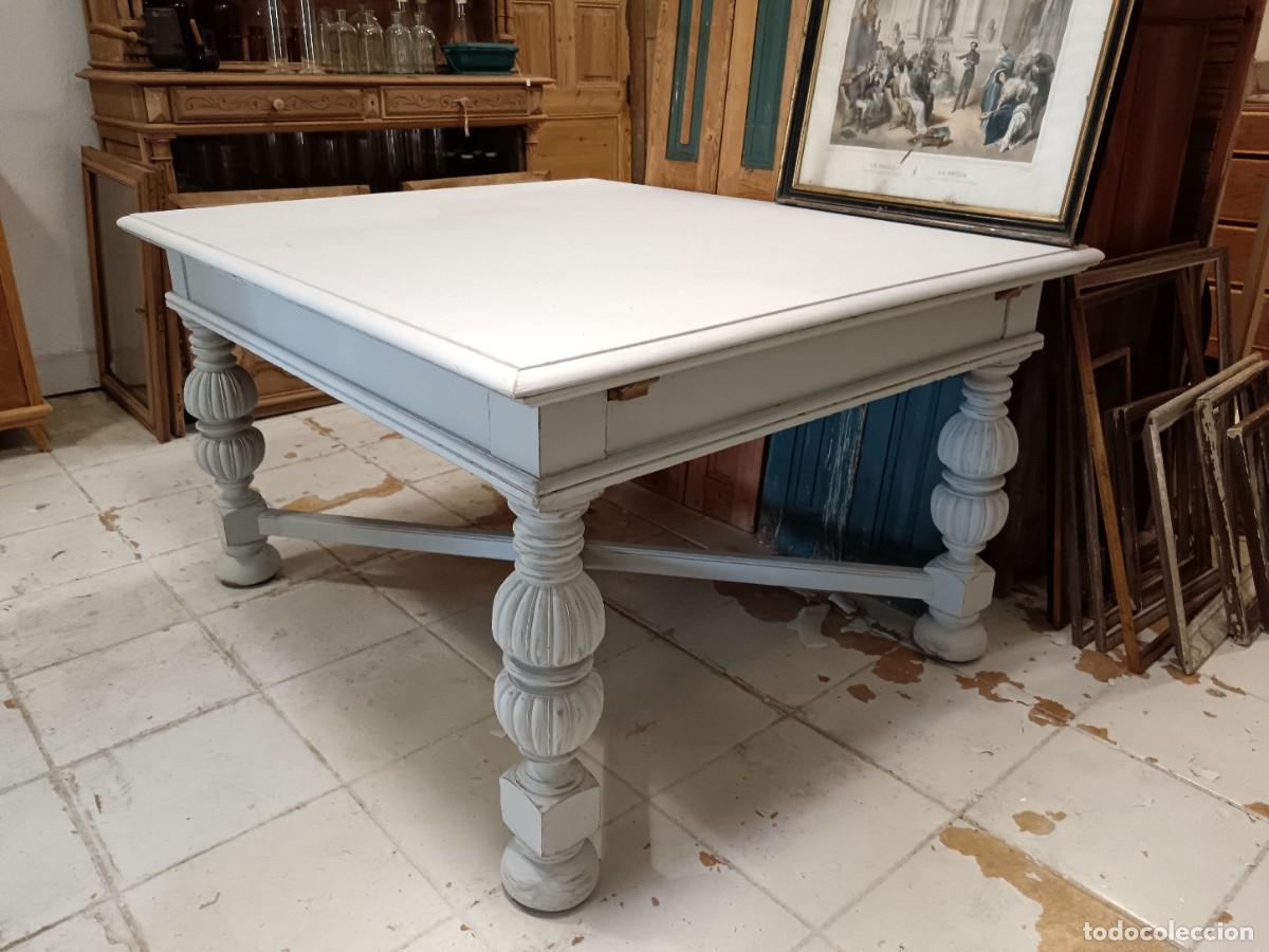 Antig&uuml;edades: MESA DE COMEDOR EXTENSIBLE - Foto 5