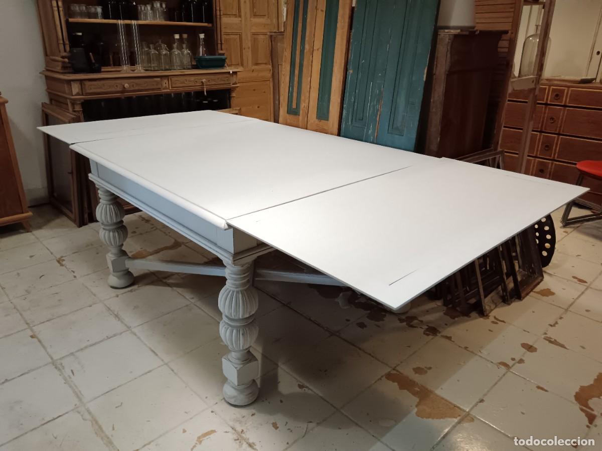 Antig&uuml;edades: MESA DE COMEDOR EXTENSIBLE - Foto 7
