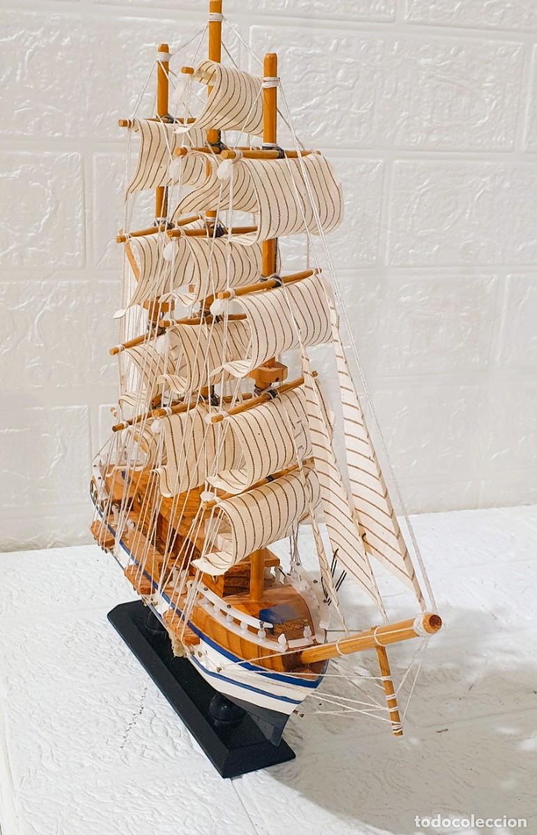Antig&uuml;edades: Maqueta barco velero en madera - Foto 5