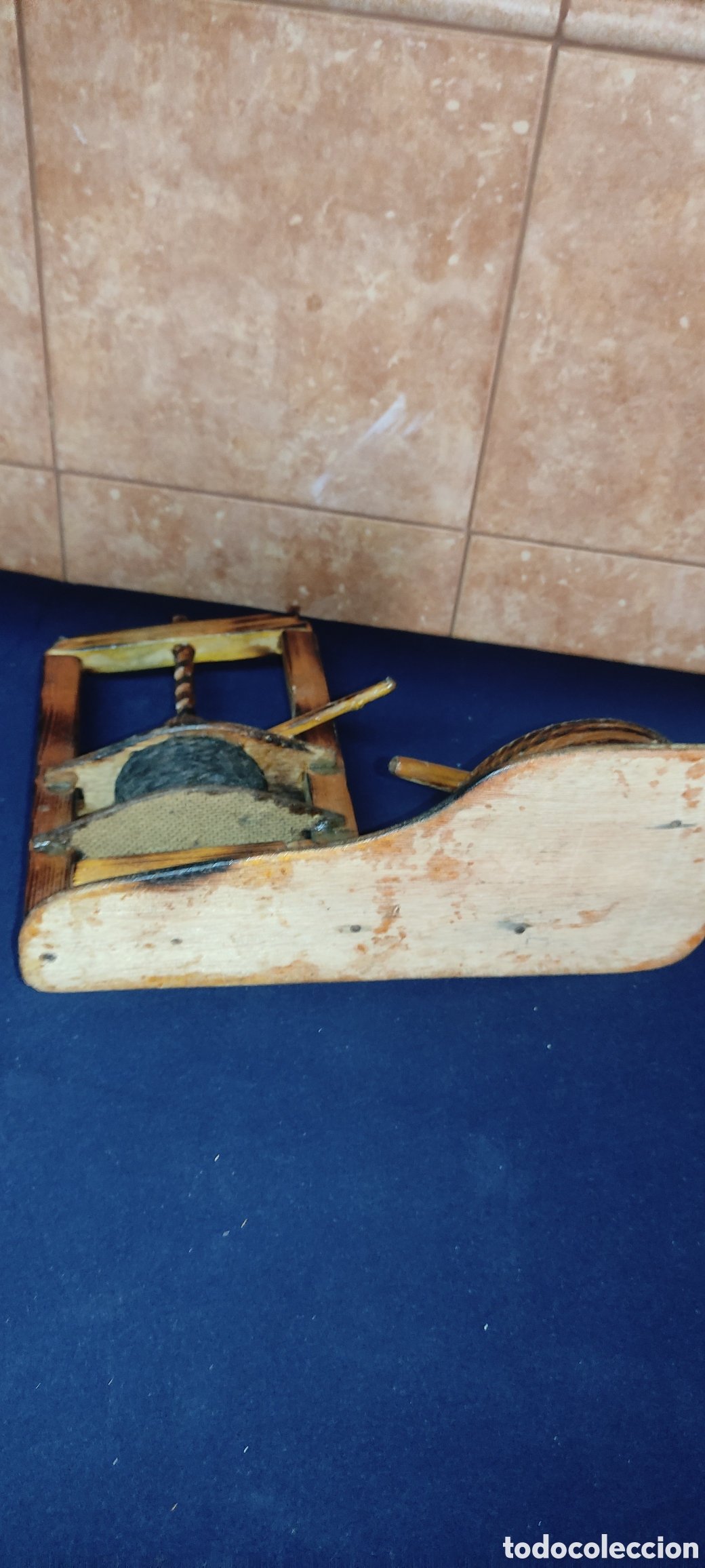 Antig&uuml;edades: Rueca de madera reproducci&oacute;n - Foto 5