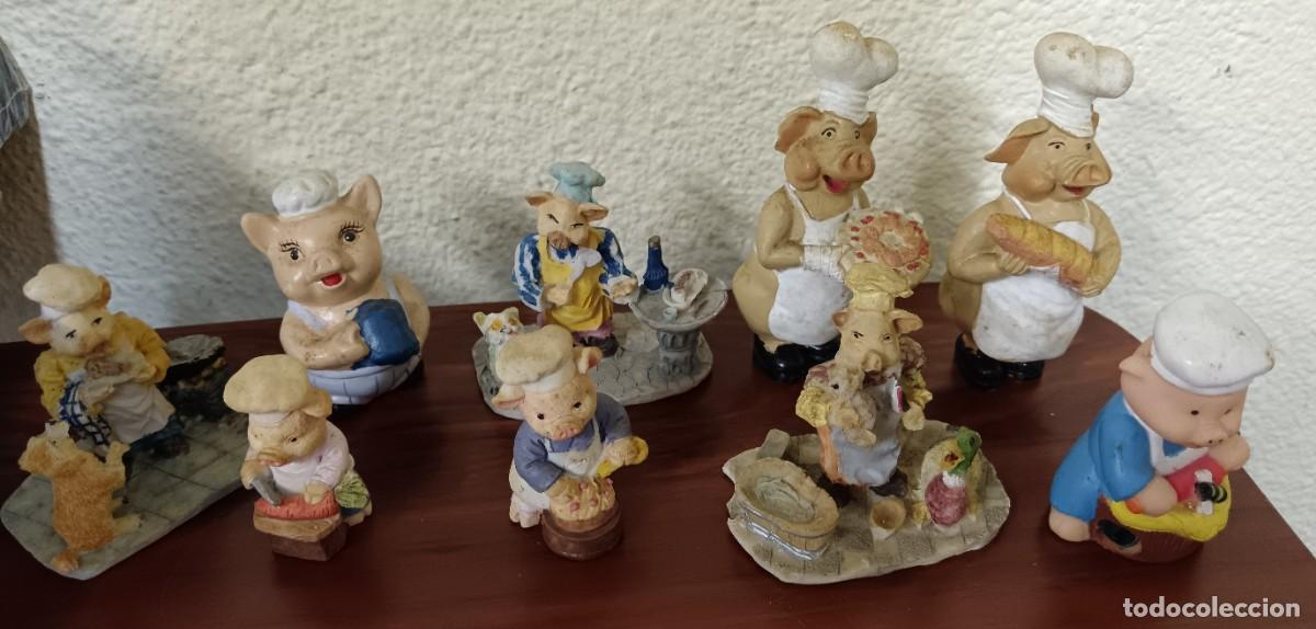 Antig&uuml;edades: LOTE DE 11 FIGURAS VARIADAS DE CERDITOS - Foto 1