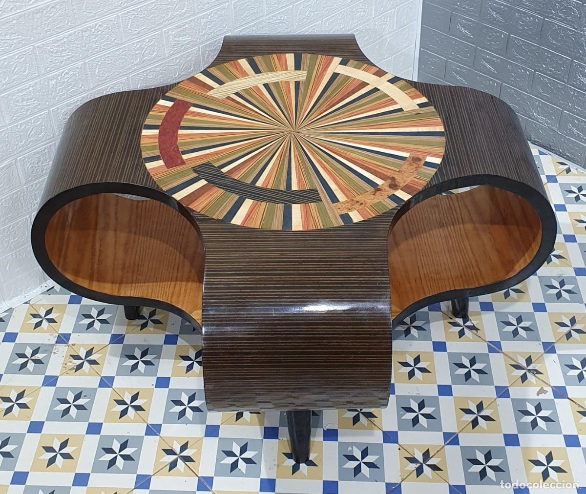 Antig&uuml;edades: Mesa auxiliar art deco - Foto 5