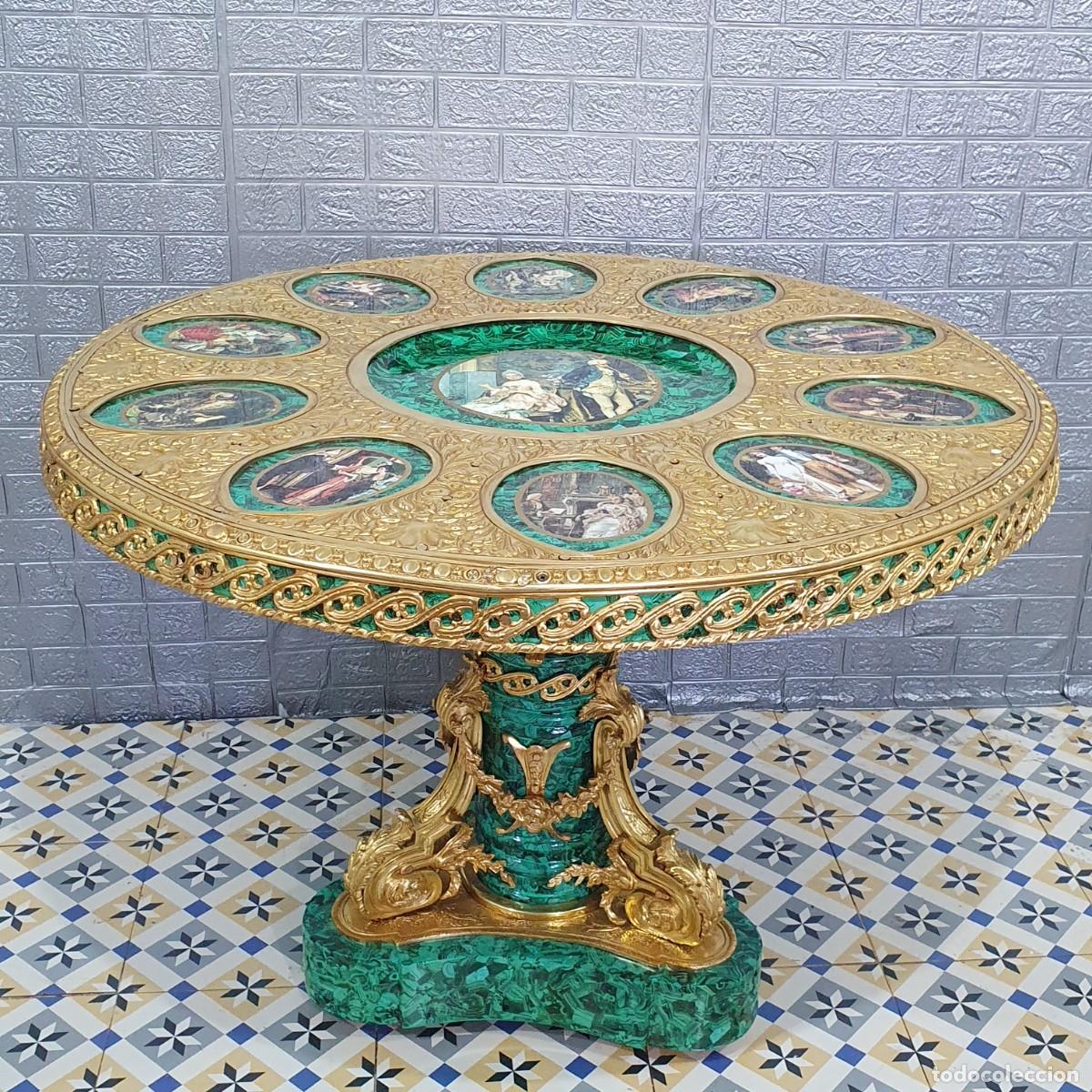 Antig&uuml;edades: Mesa de estilo neocl&aacute;sica decorada y bronce - Foto 1