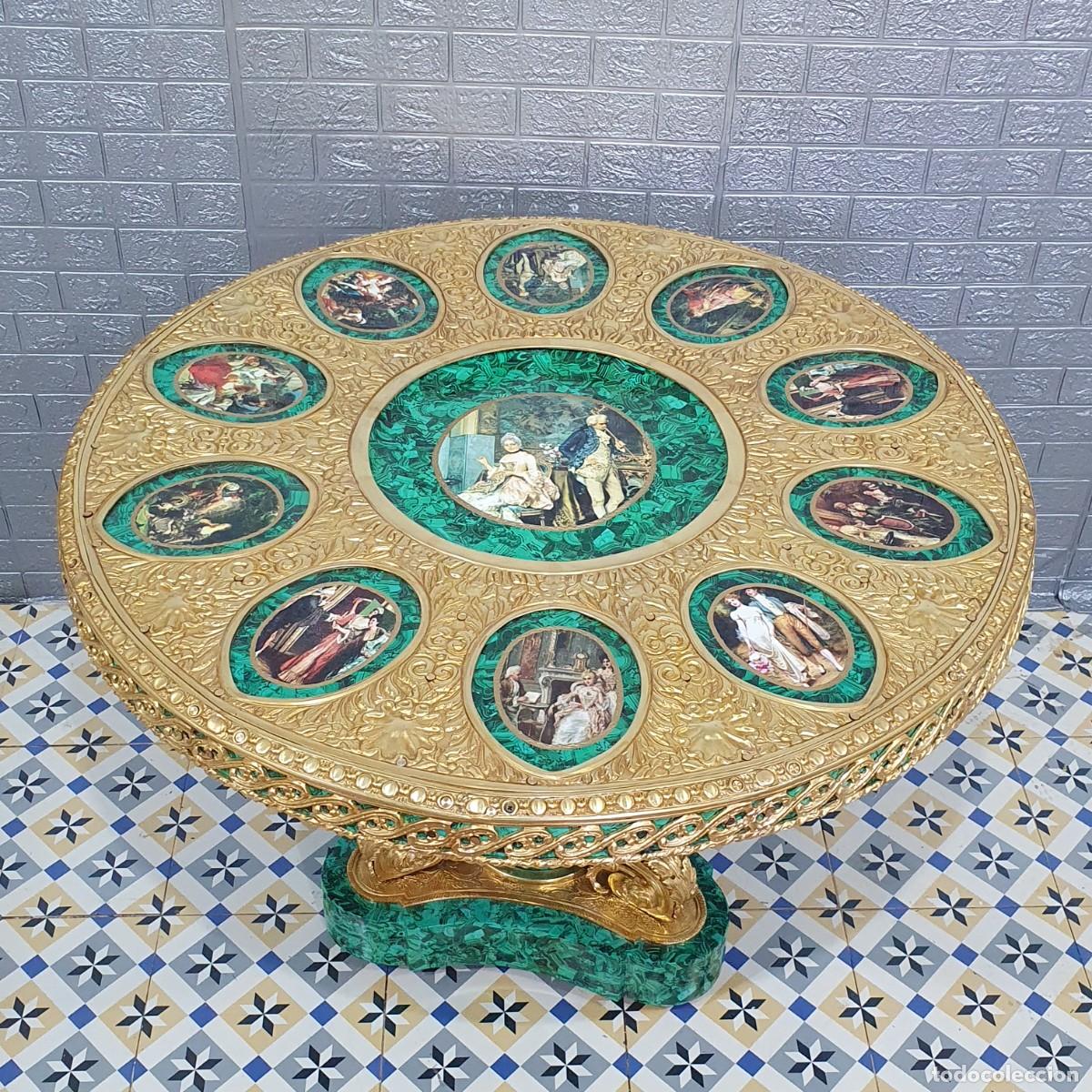Antig&uuml;edades: Mesa de estilo neocl&aacute;sica decorada y bronce - Foto 3