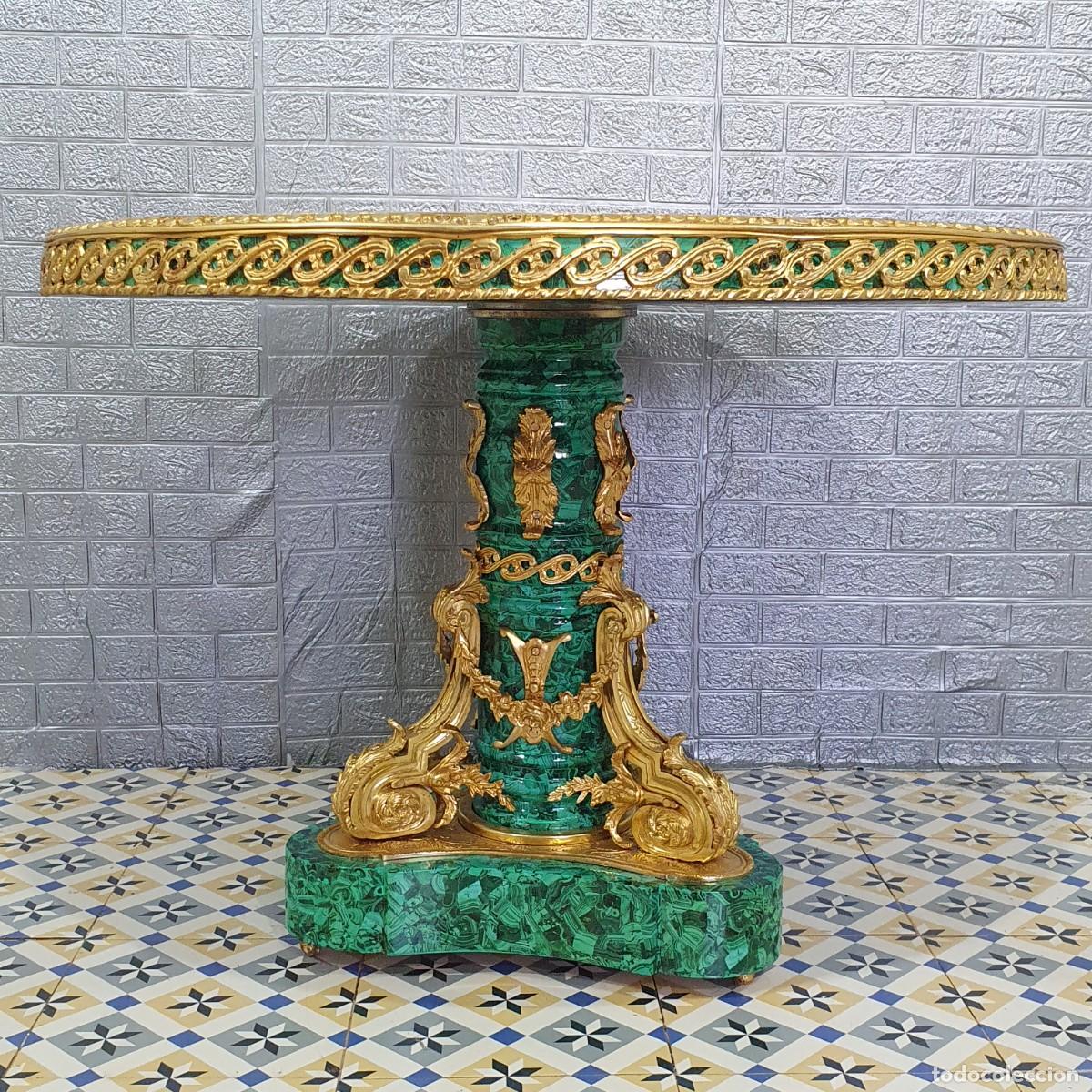 Antig&uuml;edades: Mesa de estilo neocl&aacute;sica decorada y bronce - Foto 4
