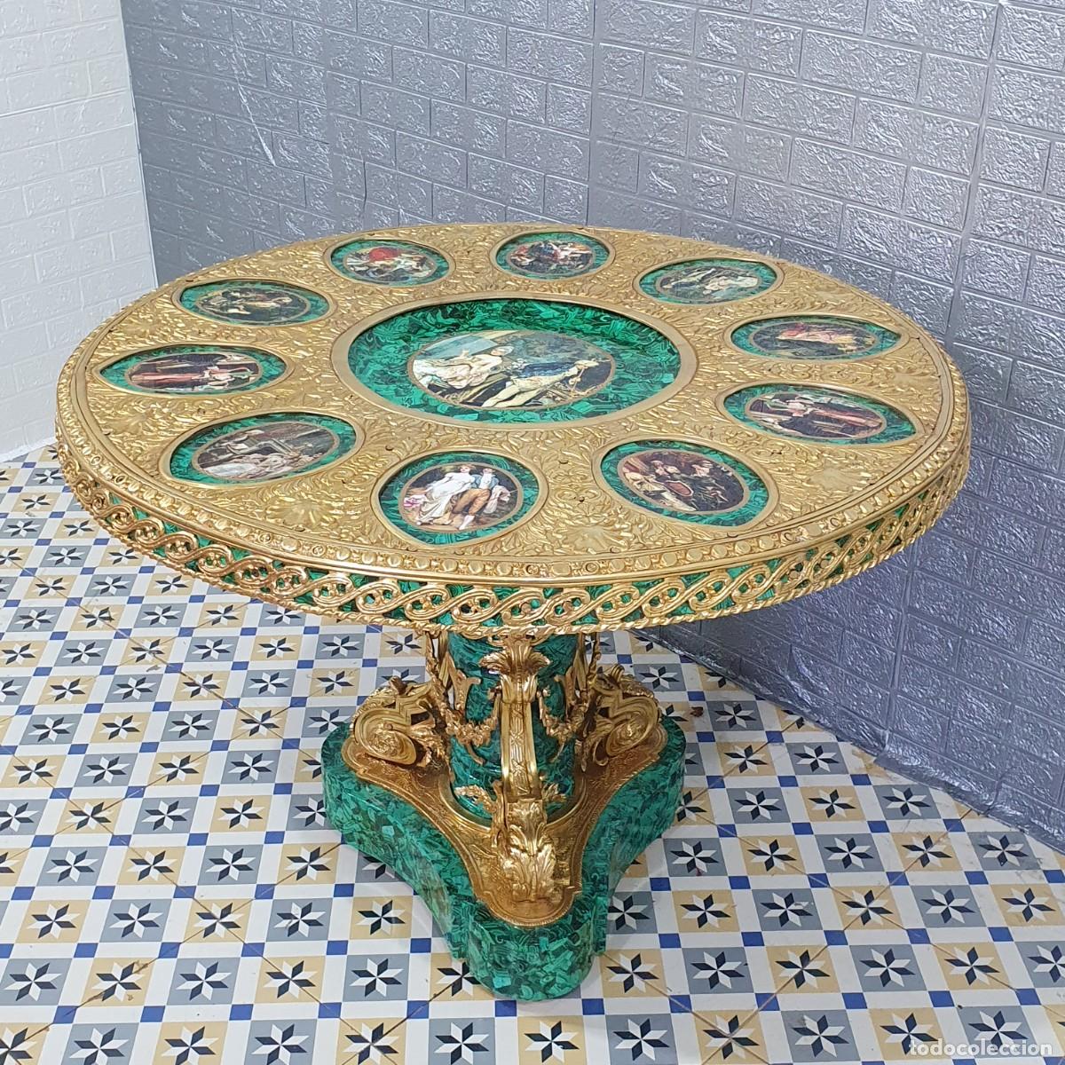 Antig&uuml;edades: Mesa de estilo neocl&aacute;sica decorada y bronce - Foto 5