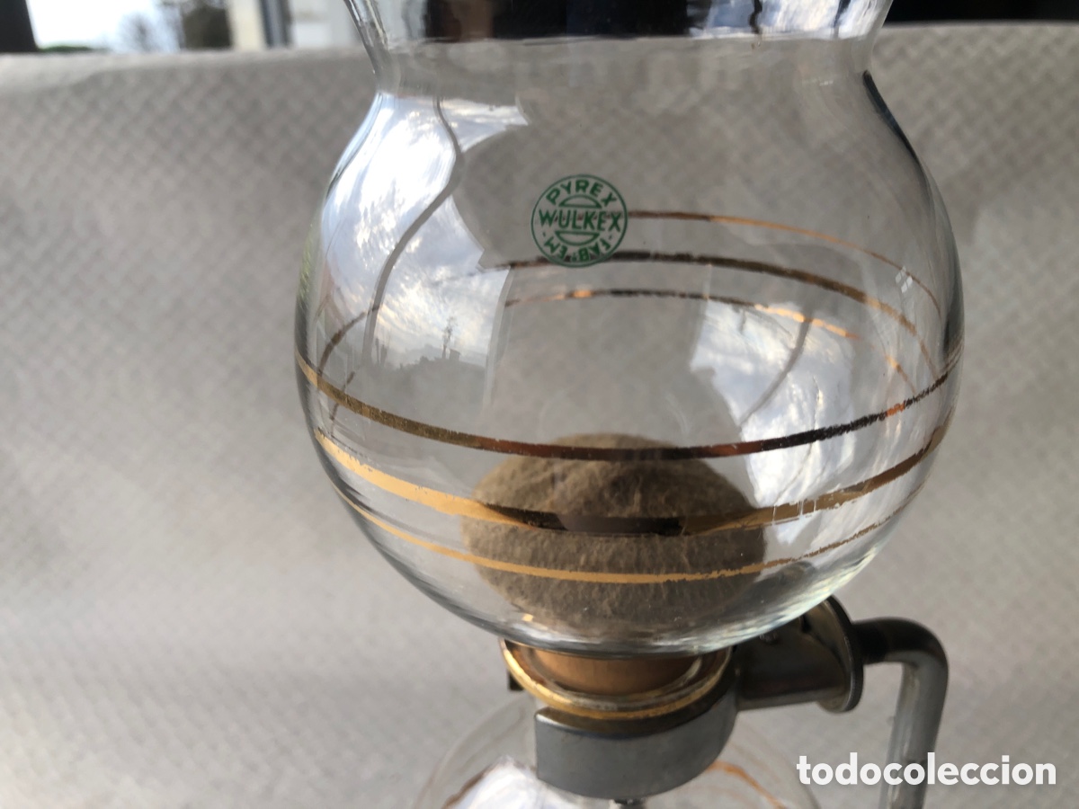 Antig&uuml;edades: Antigua cafetera de cristal WULKEX - Foto 2