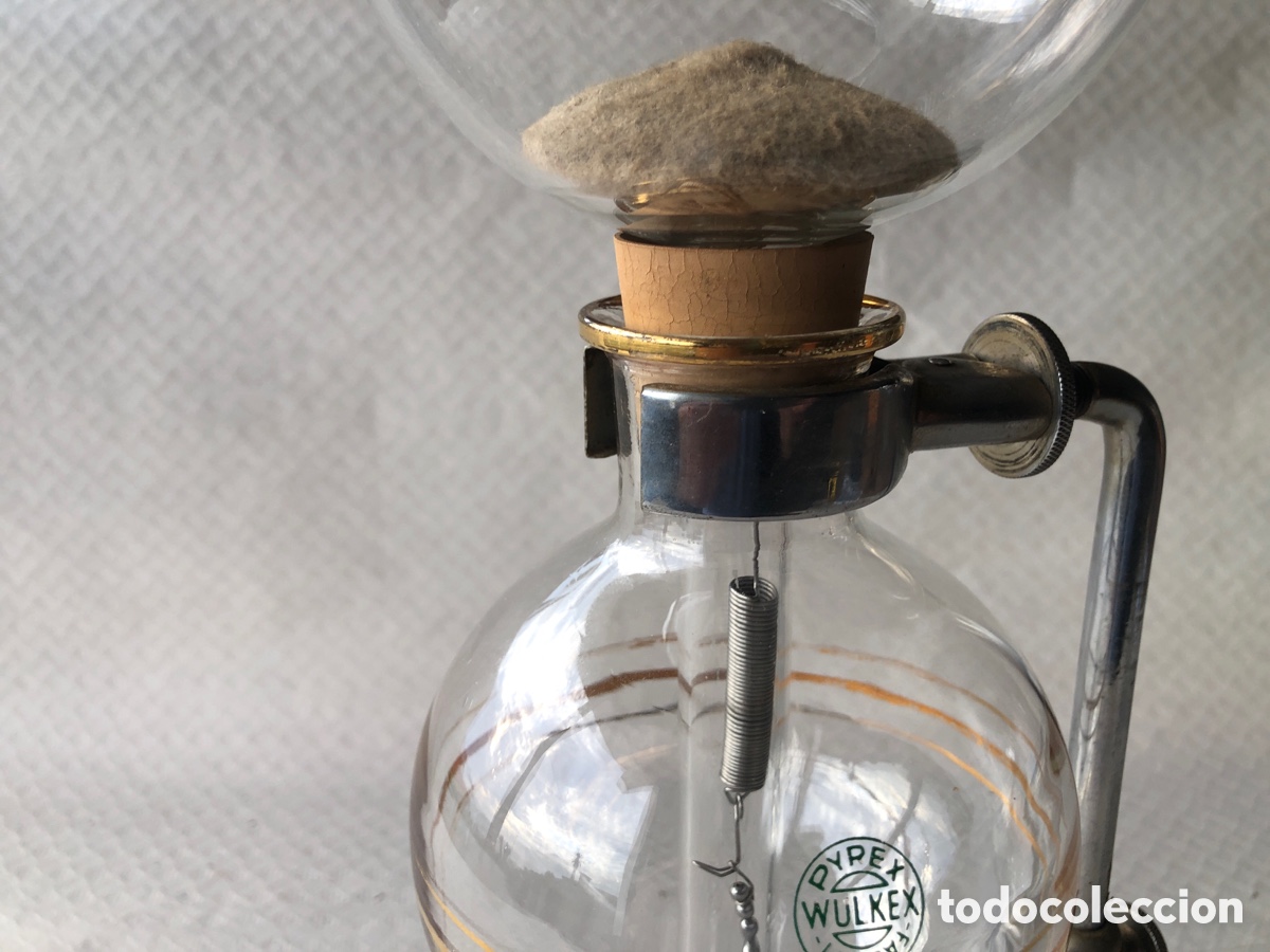 Antig&uuml;edades: Antigua cafetera de cristal WULKEX - Foto 3