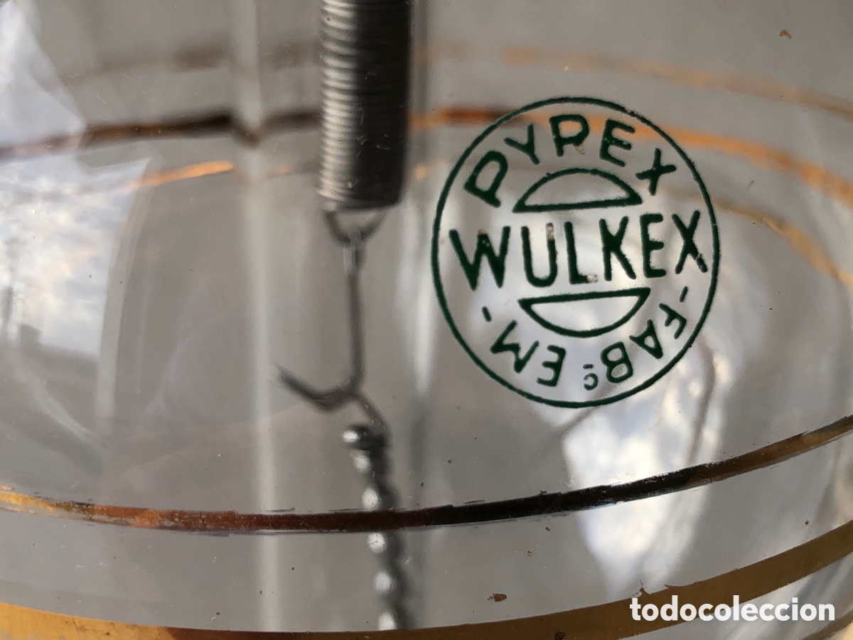 Antig&uuml;edades: Antigua cafetera de cristal WULKEX - Foto 5