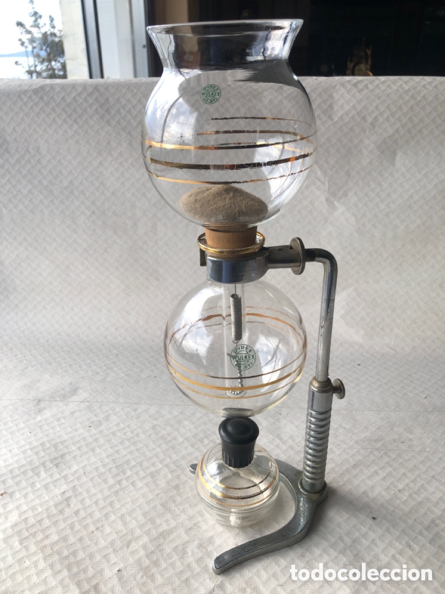 Antig&uuml;edades: Antigua cafetera de cristal WULKEX - Foto 1