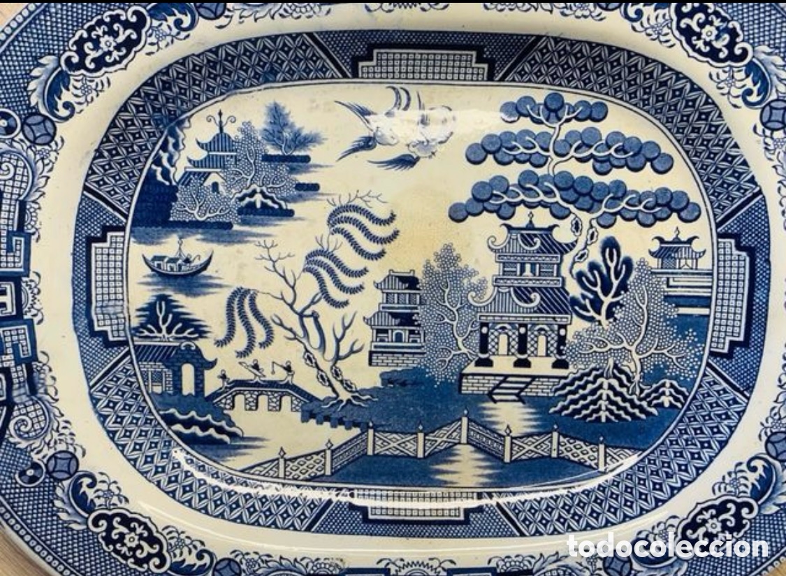 Antig&uuml;edades: Bandeja Staffordshire - Foto 2