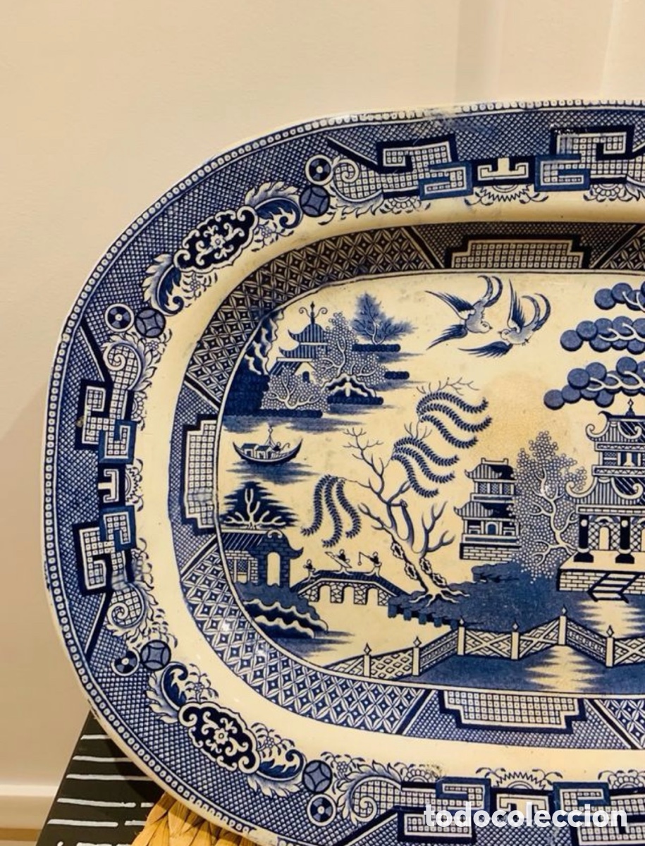 Antig&uuml;edades: Bandeja Staffordshire - Foto 3