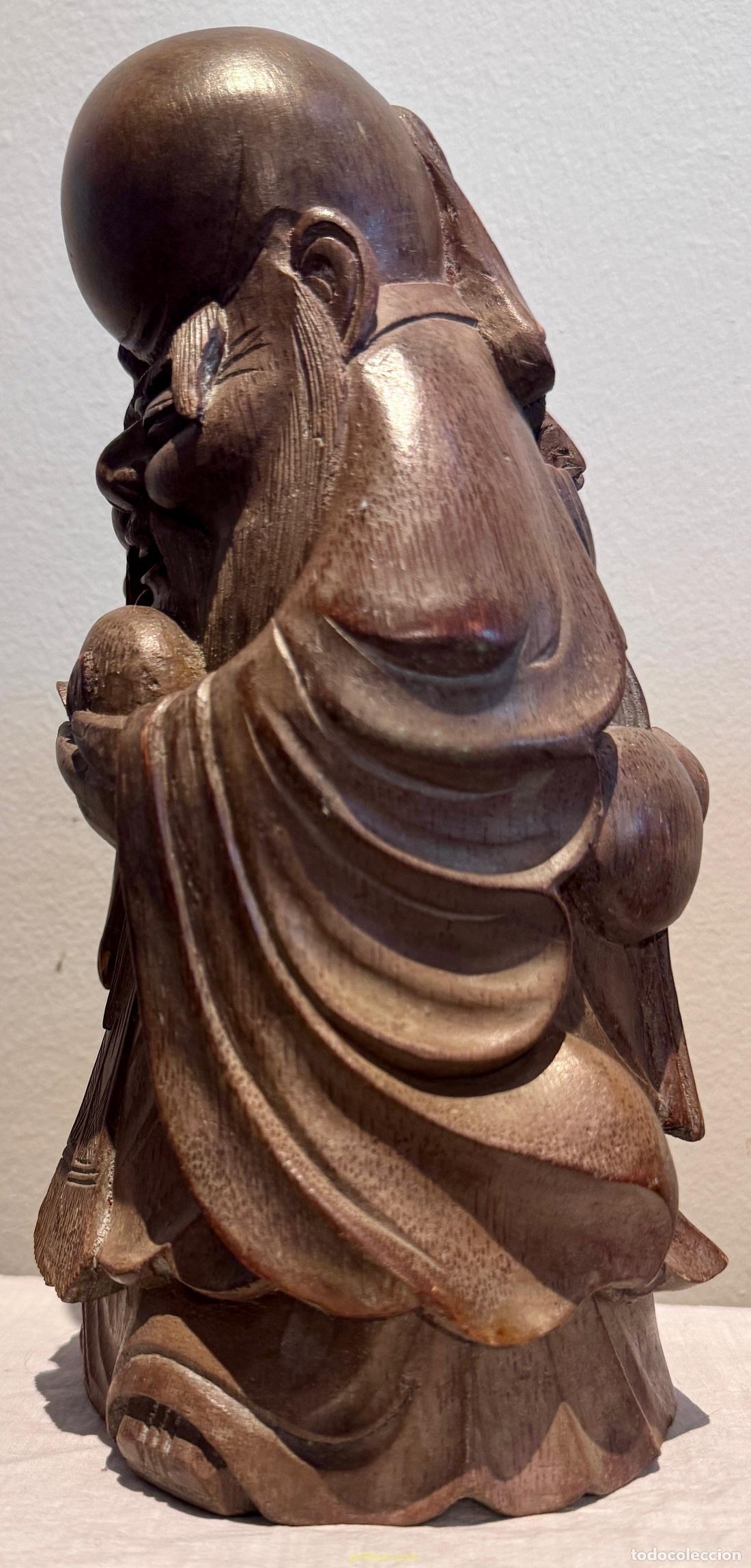 Antig&uuml;edades: MONGE XINO MADERA DE BAMBU 26cm alto - Foto 5