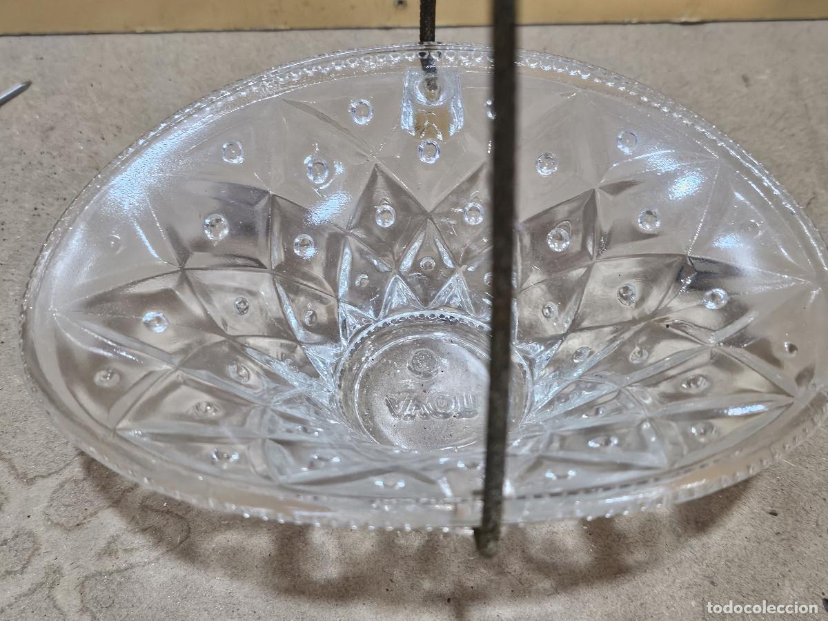 Antig&uuml;edades: peque&ntilde;o cesto de cristal - Foto 2