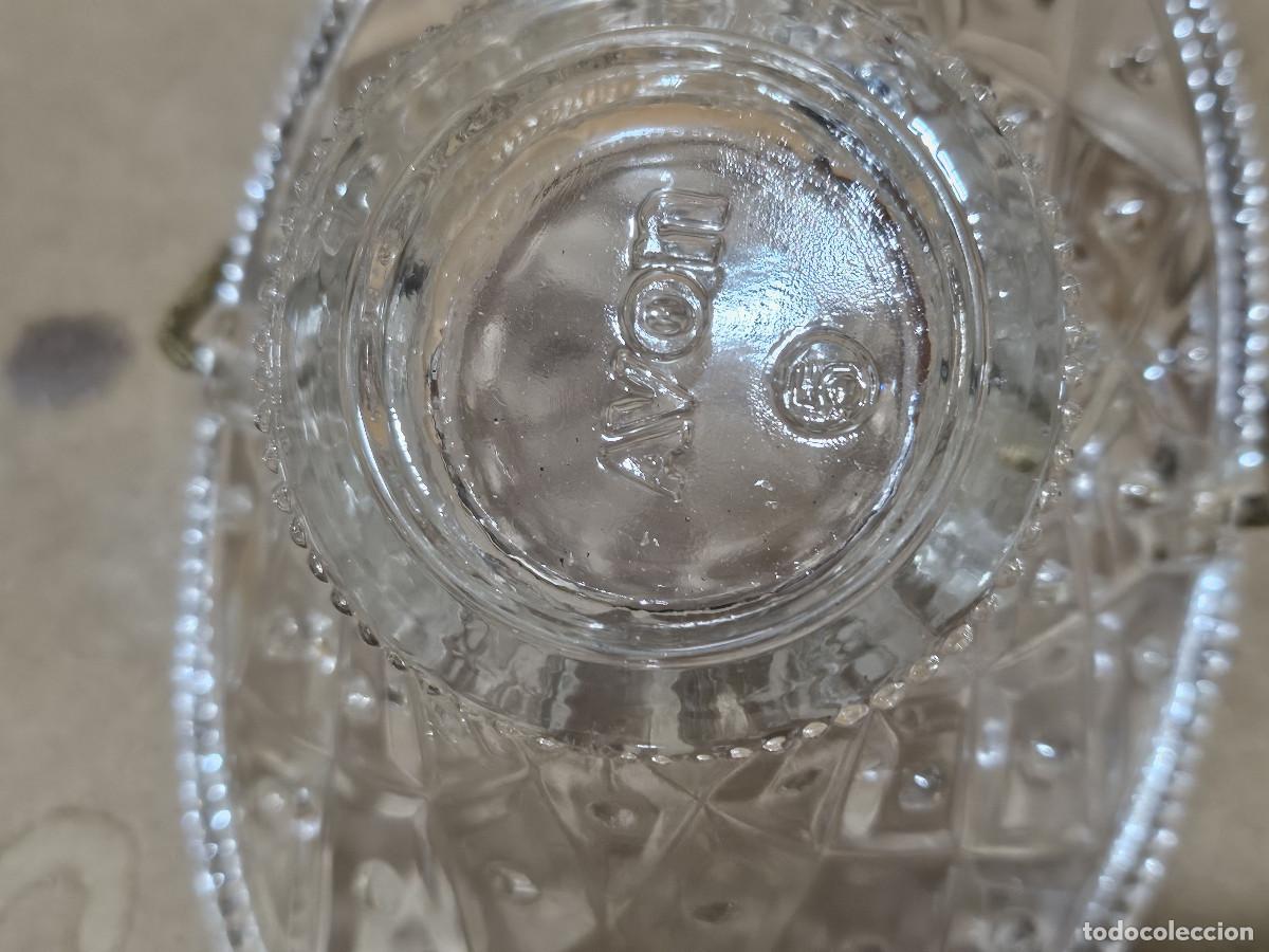 Antig&uuml;edades: peque&ntilde;o cesto de cristal - Foto 3