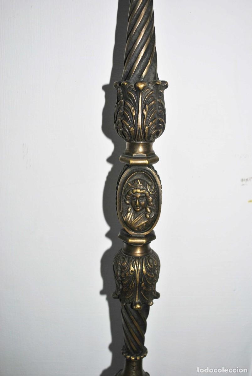 Antig&uuml;edades: CAMA ANTIGUA DE BRONCE DORADO - Foto 5