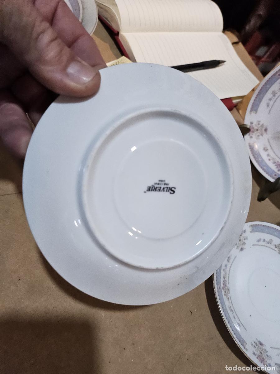 Antig&uuml;edades: 6 platos de postres de porcelana - Foto 3