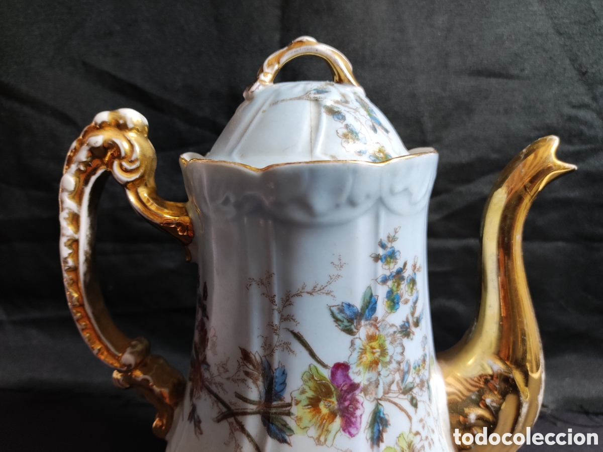 Antig&uuml;edades: Jarra de porcelana de Limoges - Foto 2