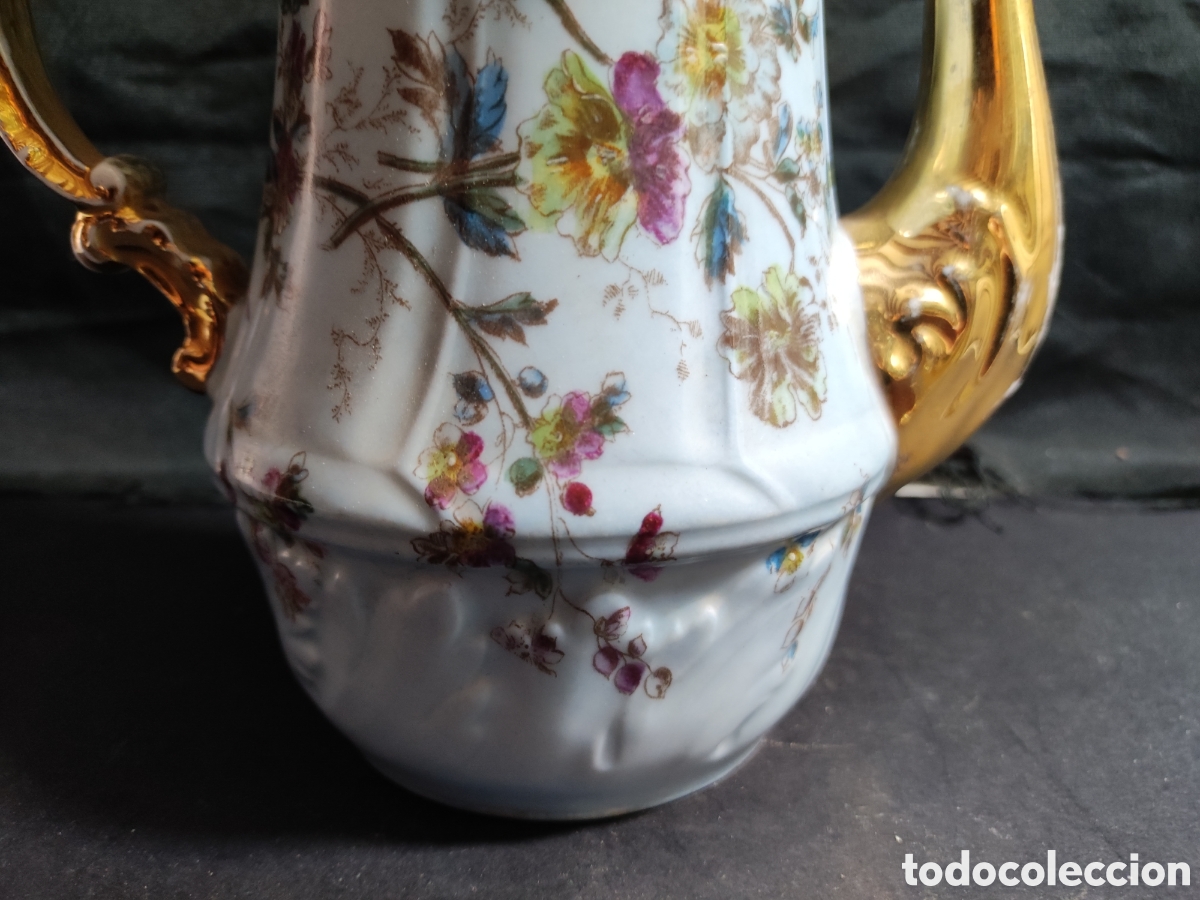 Antig&uuml;edades: Jarra de porcelana de Limoges - Foto 3