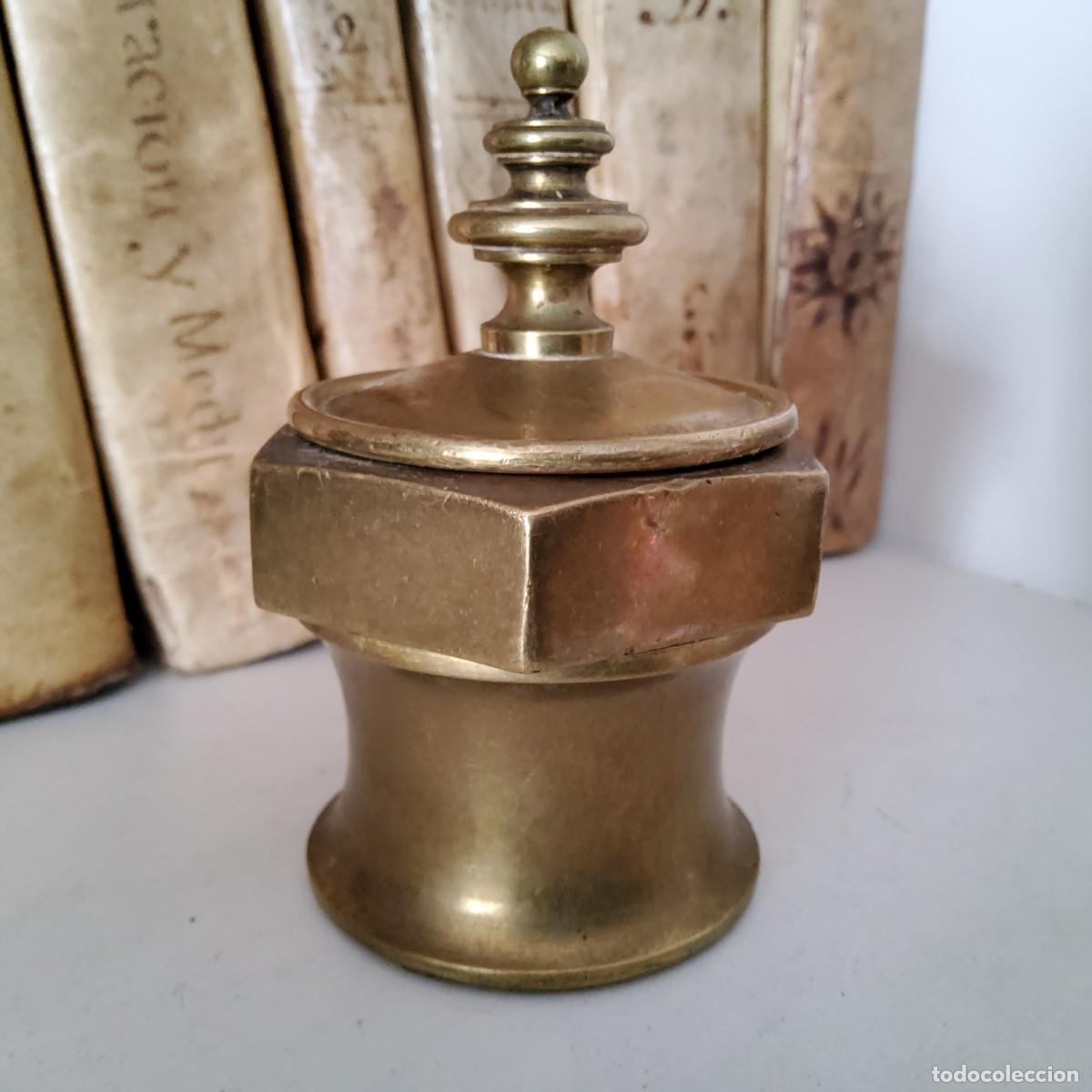 Antig&uuml;edades: ANTIGUO TINTERO DE BRONCE, SIGLO XVIII - Foto 1