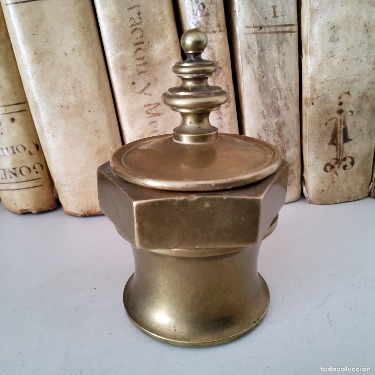 Antig&uuml;edades: ANTIGUO TINTERO DE BRONCE, SIGLO XVIII - Foto 2