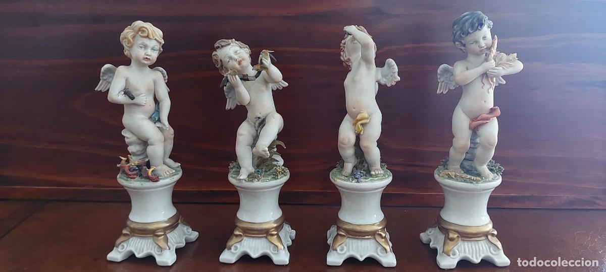 Antig&uuml;edades: Lote 4 &aacute;ngeles Capodimonte - Foto 1