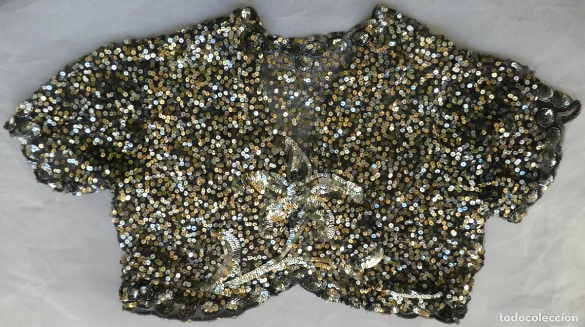 Antig&uuml;edades: ANTIGUA CHAQUETILLA DE LENTEJUELAS PRIMERA MITAD S.XX