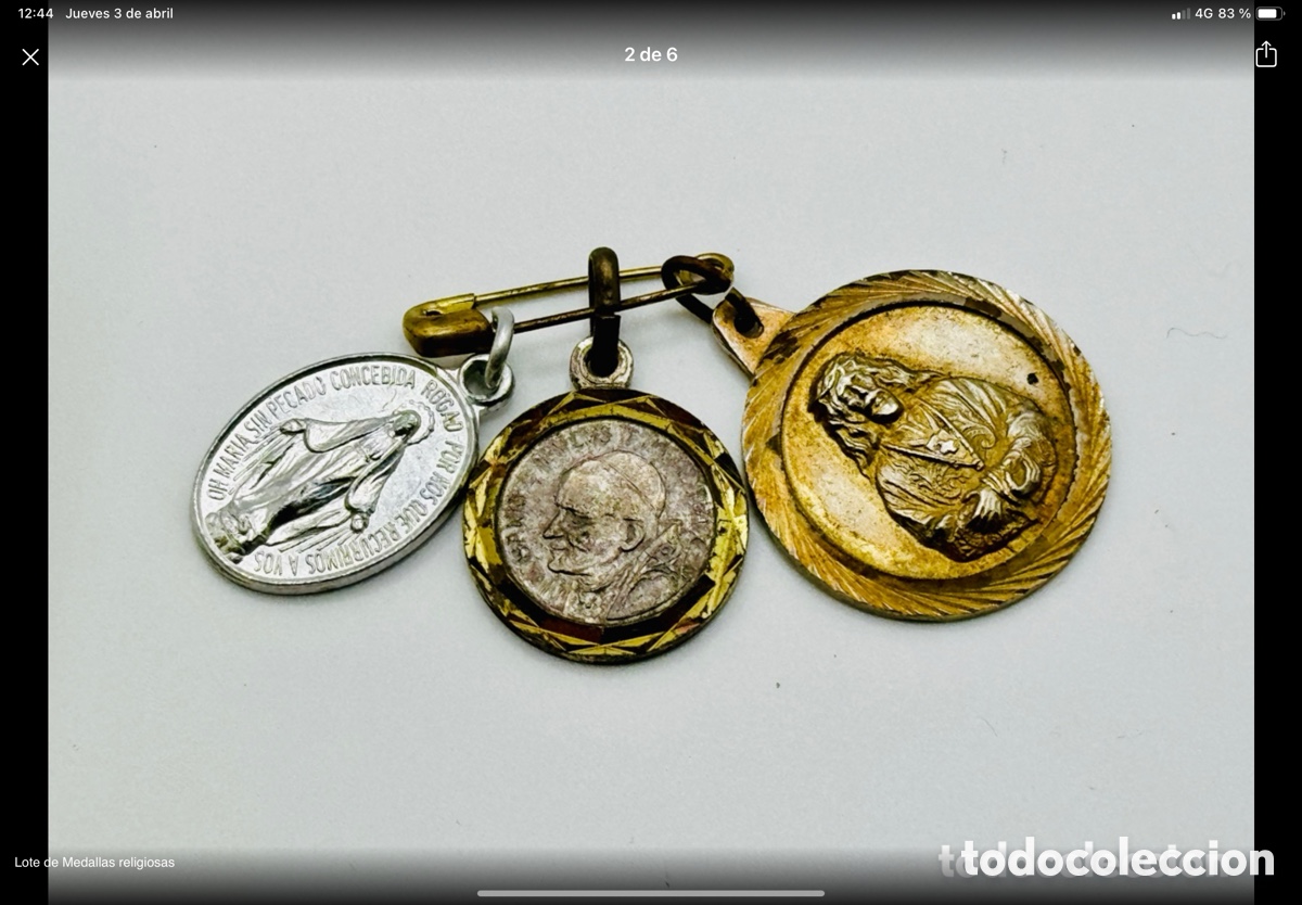 Antig&uuml;edades: Antiguas Medallas Religiosas - Foto 2