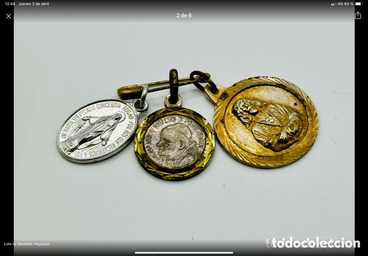 Antig&uuml;edades: Antiguas Medallas Religiosas - Foto 3