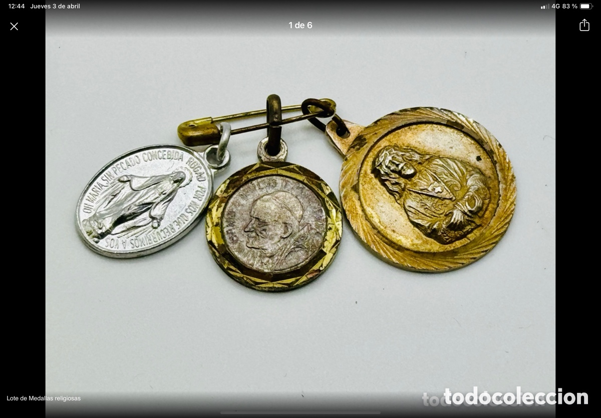 Antig&uuml;edades: Antiguas Medallas Religiosas - Foto 1