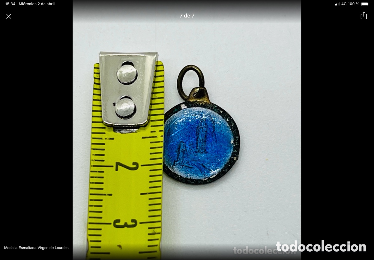 Antig&uuml;edades: Antigua Medalla de La Virgen - Foto 6