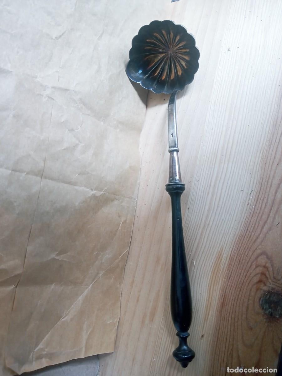 Antig&uuml;edades: BOMITO CAZO ANTIGUO MANGO DE MADERA - Foto 1