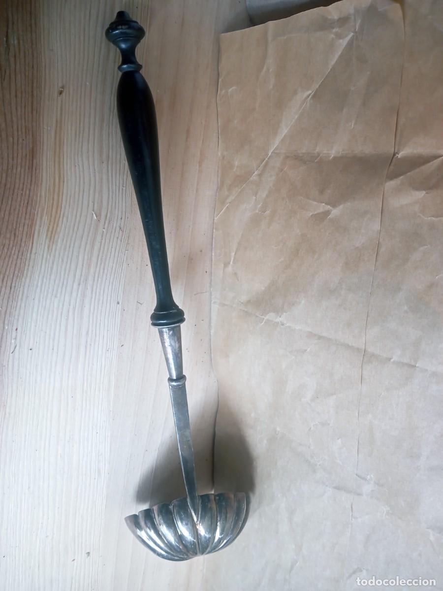 Antig&uuml;edades: BOMITO CAZO ANTIGUO MANGO DE MADERA - Foto 6